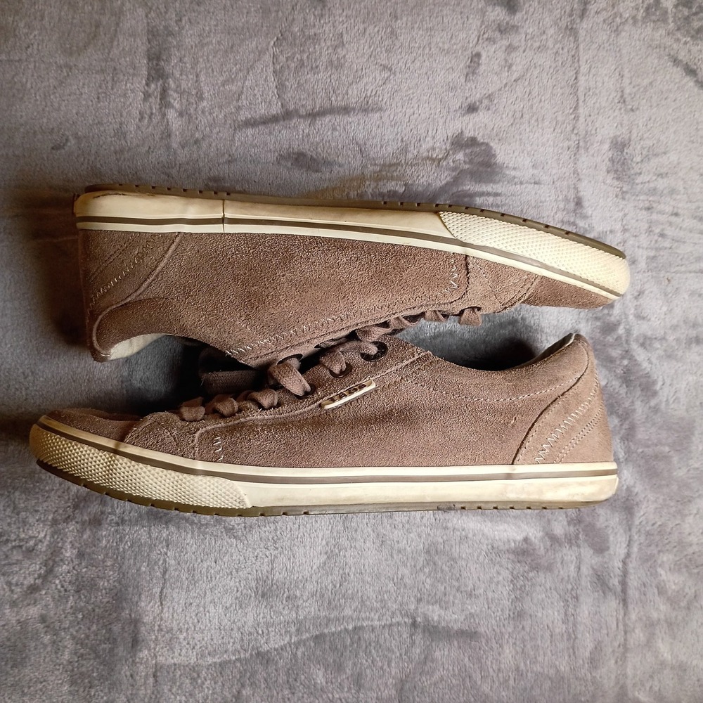 Taos Retro Star Taupe Suede Lace Up Comfort Sneakers Shoes RES-12844A Womens 7.5